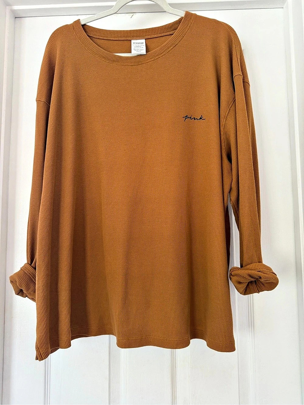 PINK Victoria's Secret Brown Long Sleeve Top
